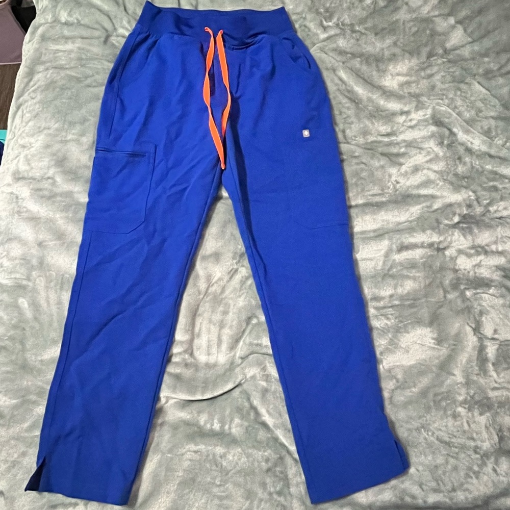 Figs High Waisted Yola in Winning Blue